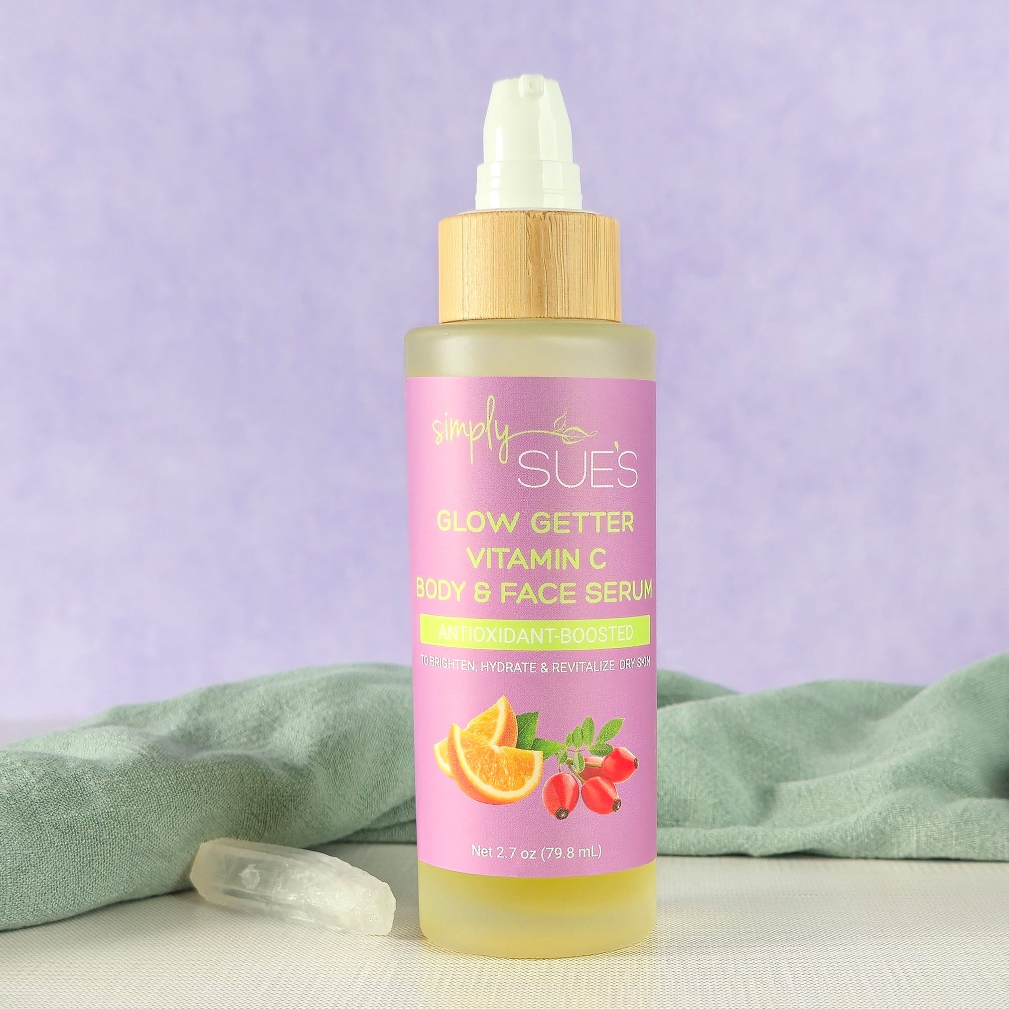 Glow Getter Body Serum | Vitamin C Hydrating Skin Treatment  Simply Sues  Naturally.com