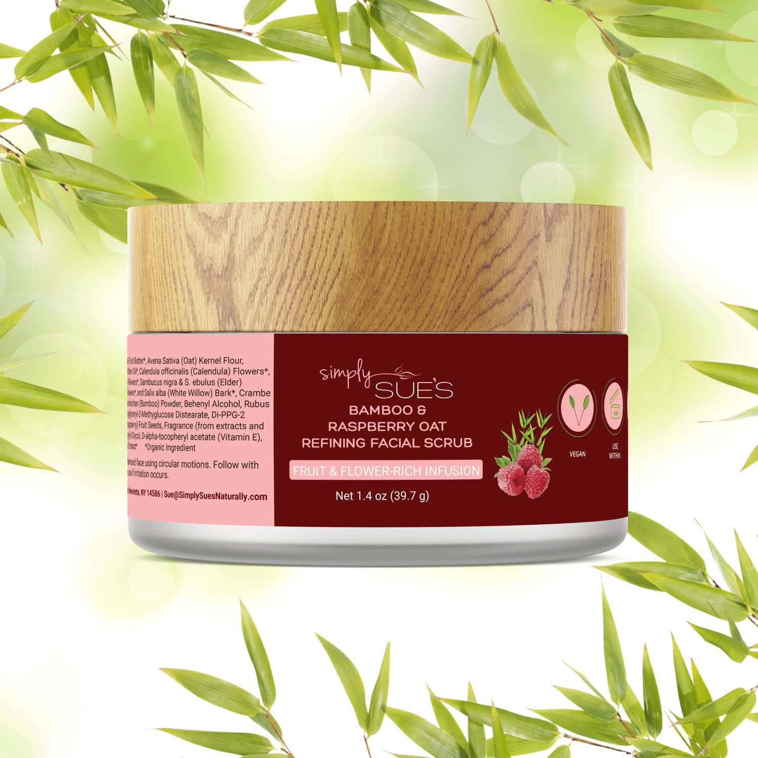 Bamboo & Raspberry Oat Refining Facial Scrub