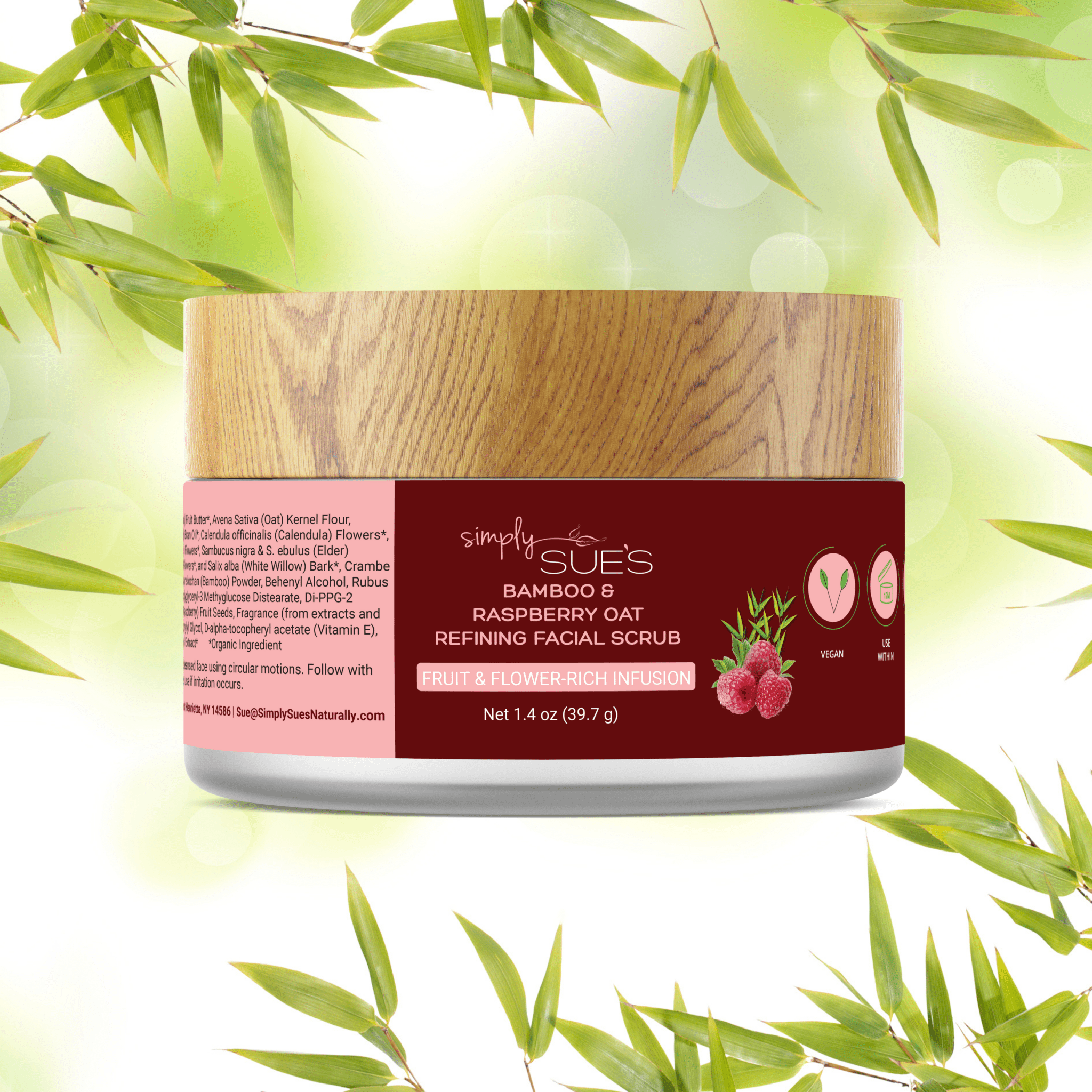 Bamboo & Raspberry Oat Refining Facial Scrub