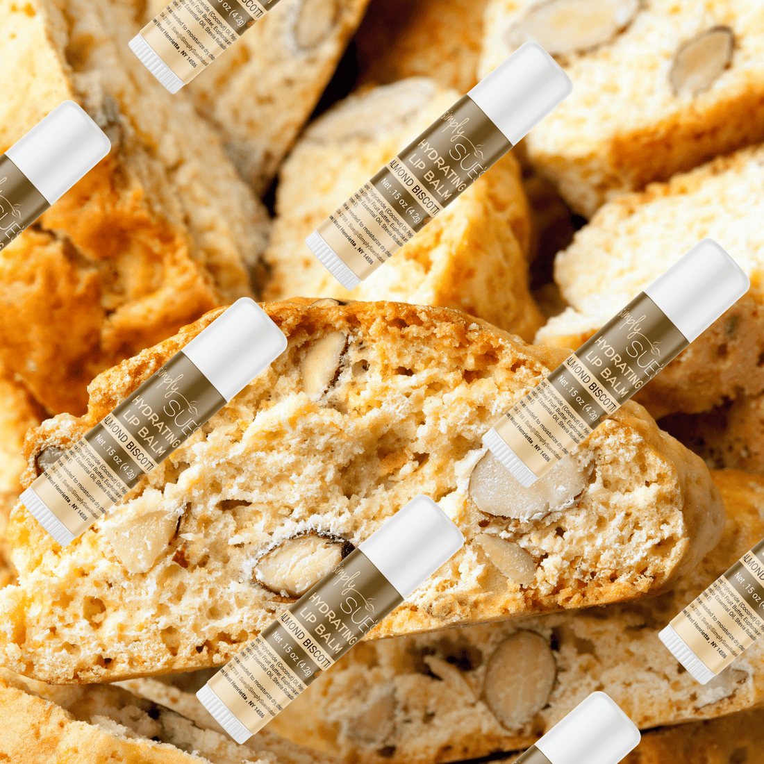 Almond Biscotti Lip Balms from Simply Sue&