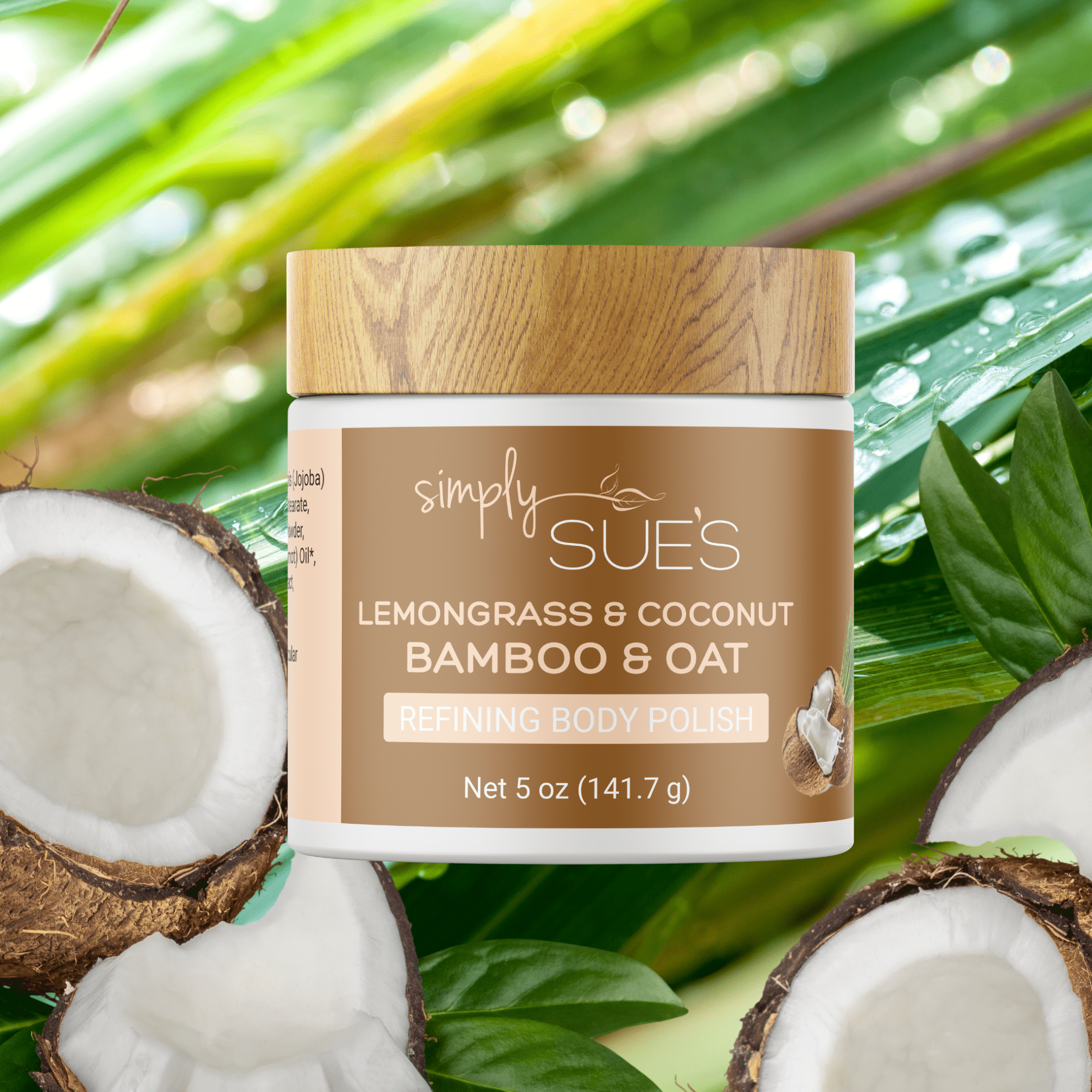 Natural Lemongrass & Coconut Body Polish from Simply Sue&