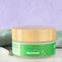 Peppermint body cream in glass jar with bamboo cap, natural moisturizing skincare