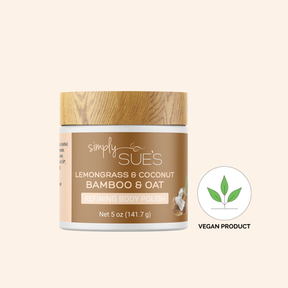 All natural ingredients, Lemongrass &amp; Coconut Body Polish from Simply Sue&